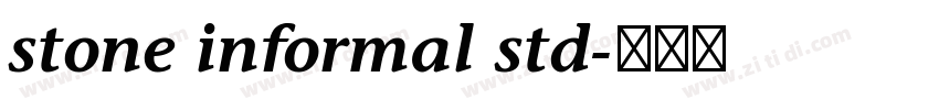 stone informal std字体转换